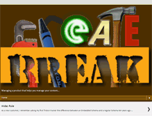 Tablet Screenshot of createandbreak.net